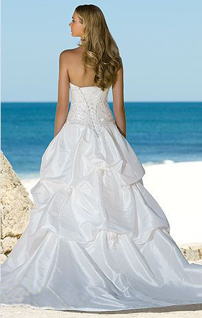 Orifashion HandmadeLuxury Beach Bridal Gown / Wedding Dress BE02